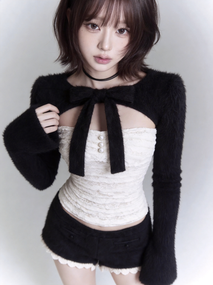 Romantic Ribbon Lace Top